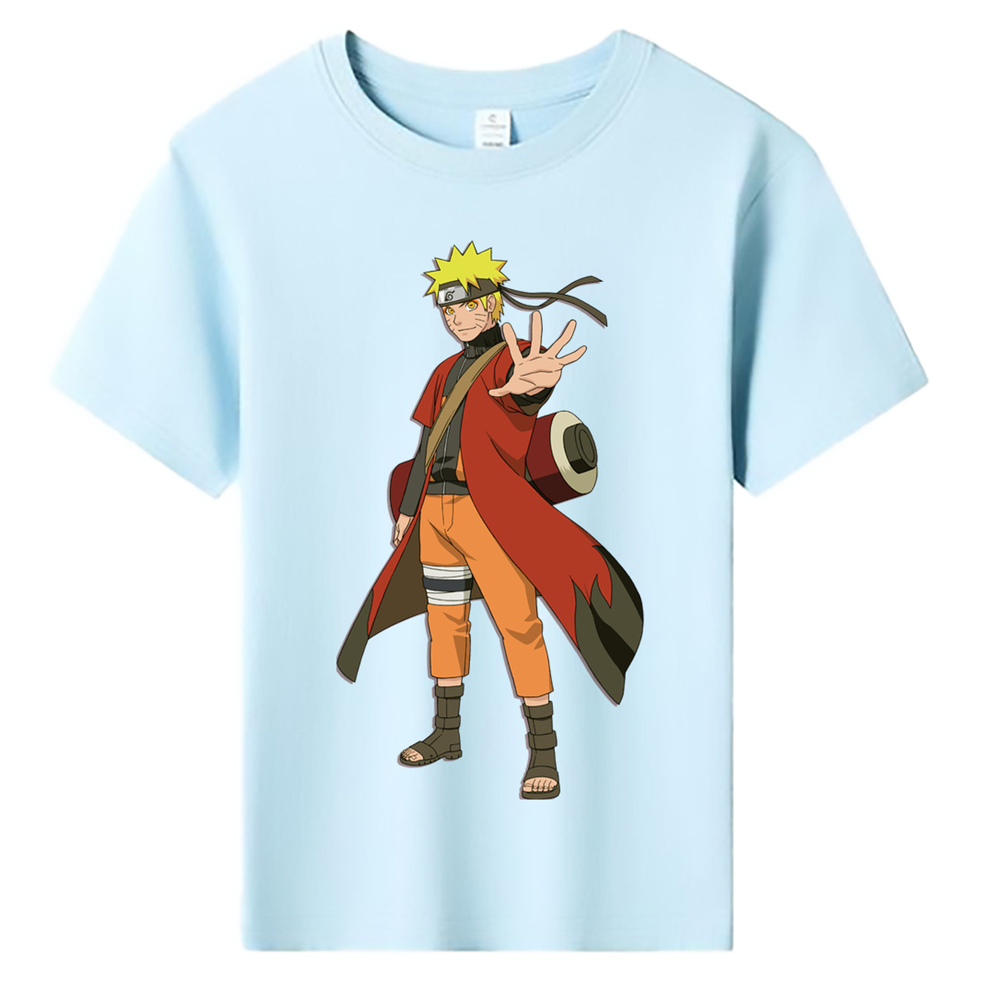 （画像用） NARUTO -ナルト- うずまき ナルト Uzumaki Naruto 綿100％キッズTシャツ（フロントプリント）